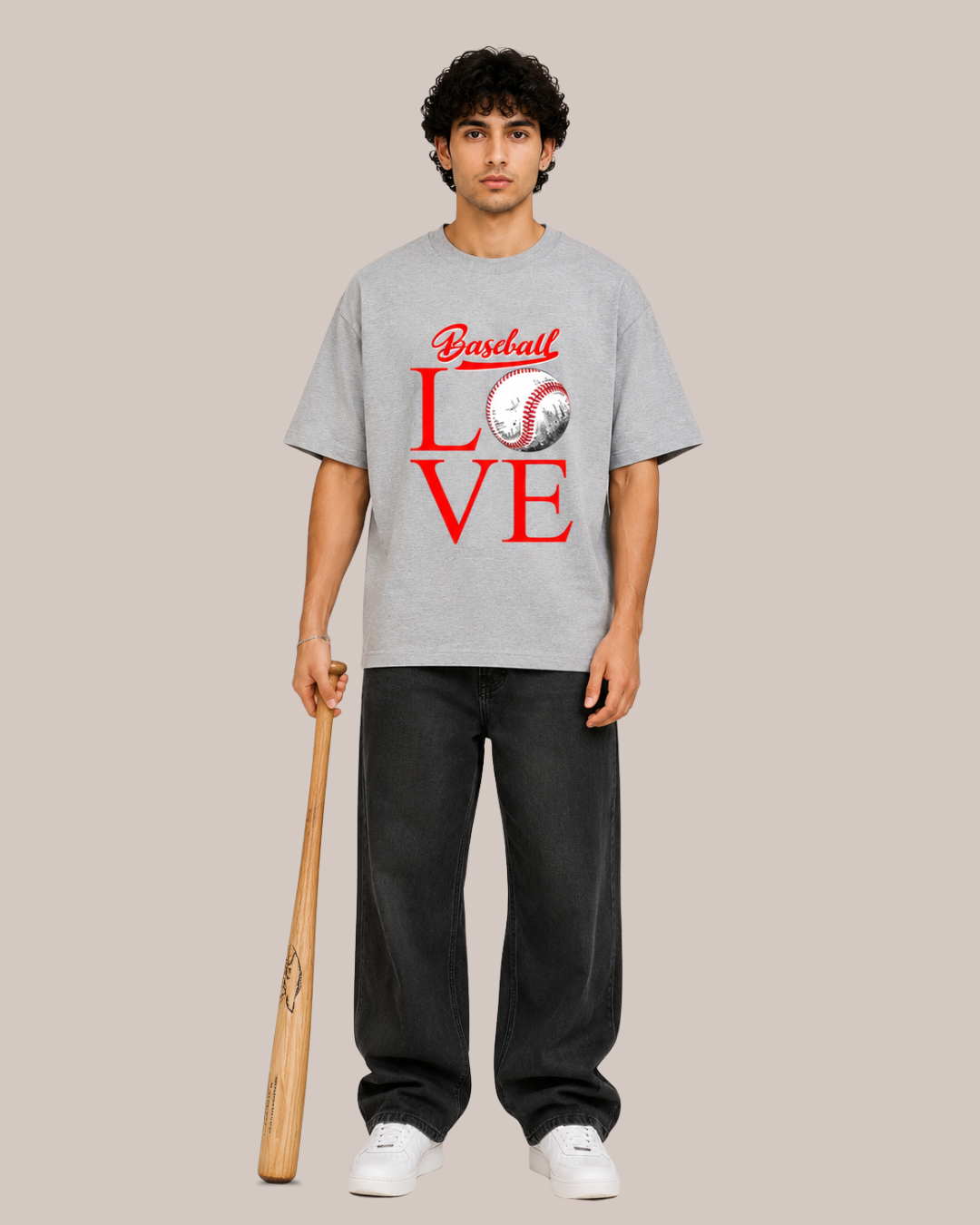 Base Ball Love Oversized