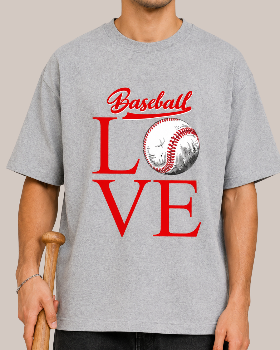 Base Ball Love Oversized