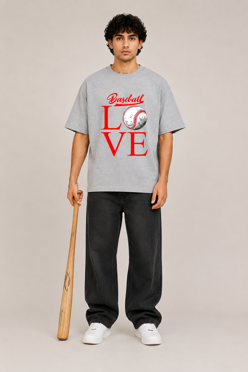 Base Ball Love Oversized